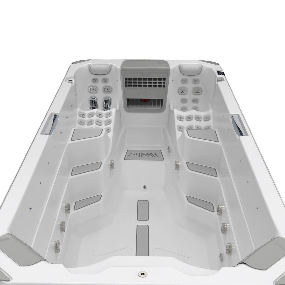 Wellis Grand Prix swimspa semi-inground - madárnézet