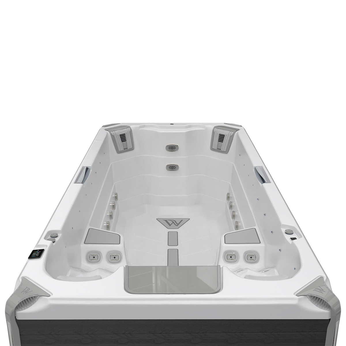 Wellis Grand Prix swimspa semi-inground - madárnézet