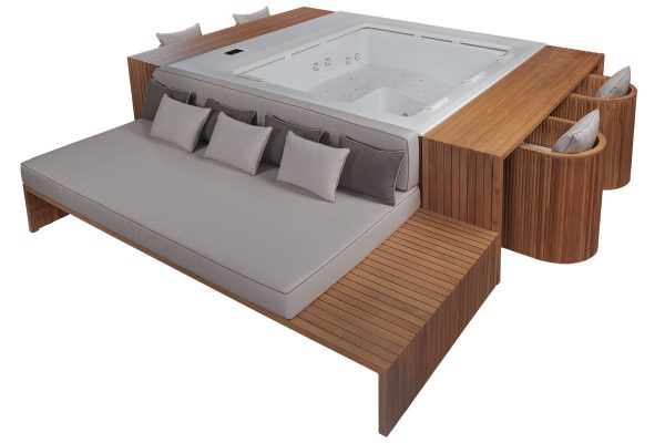 Wellis Dabassy jakuzzi, masszázsmedence bútorokkal