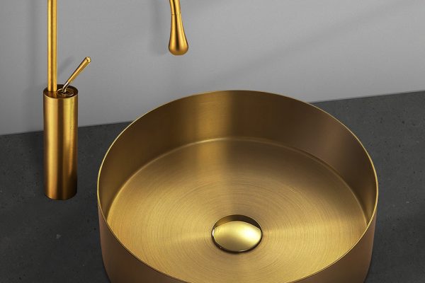 Marigold pultra építhető mosdó - Gold - WB00558 - 04 Wellis Marigold pultra építhető mosdó - Gold